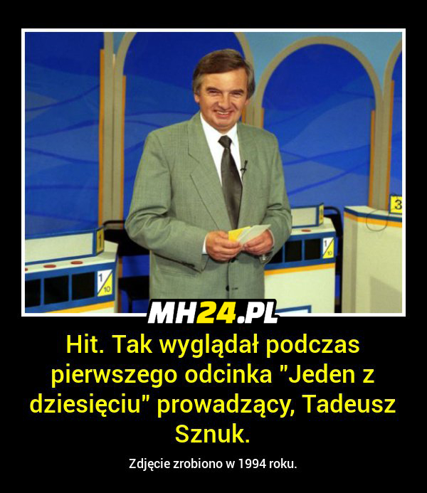 Tak 1994 roku wyglądał Tadeusz Sznuk